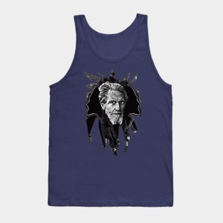 Ezra Pound in Black and White Tank Top